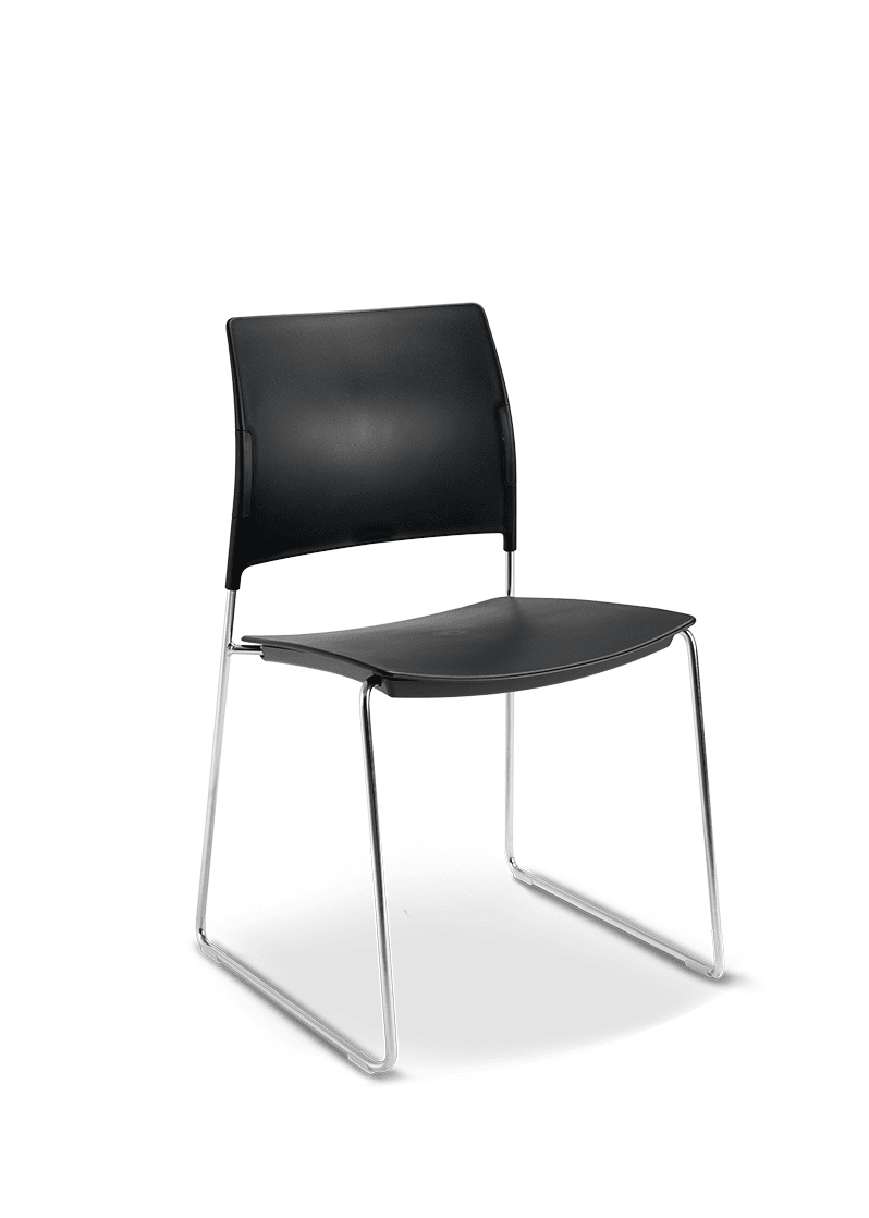 Cadeira Go 34006 A com braços – base cromada