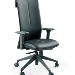 Cadeira Presidente Leef 45101 Syncron – braços 4D – base UP nylon