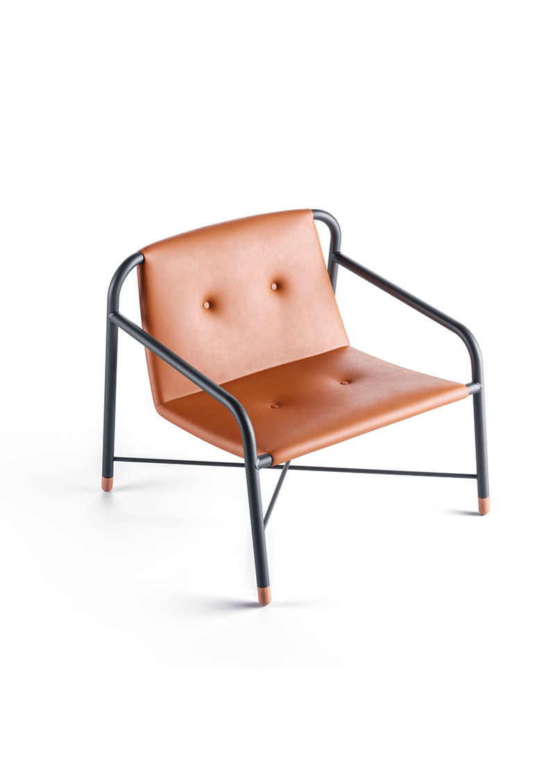 Conjunto Stretch – sofá, banqueta ottoman e mesa lateral