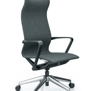 Cadeira Presidente Aura 44101 Tecido – autorregulável – base alumínio