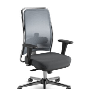 Cadeira Presidente NewNet 16001 AC Syncron – braços 3D – base polaina
